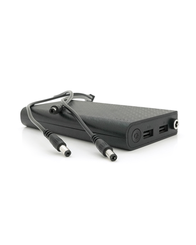 ИБП UPS-24W DC1024P для роутеров, Output: USB 5V/2A, DC9V,2.7A/12V,2A, 14000mAh(7*2000mAh), 155х75х23мм, 460грамм, Black, BOX