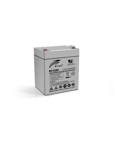 Аккумуляторная батарея AGM RITAR RT1250, Gray Case, 12V 5.0Ah ( 90 х70 х 101 (107) ),1,6kg Q10