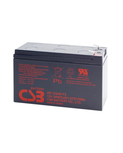 Аккумуляторная батарея CSB HR1234WF2, 12V 9Ah (151х65х101мм) , 2.6 kg Q10/420