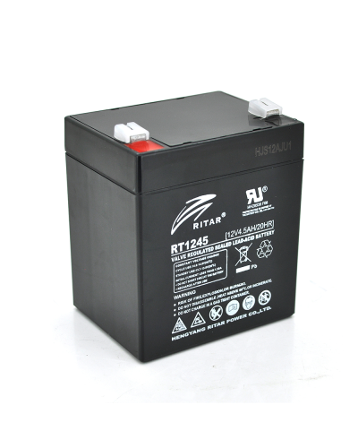 Аккумуляторная батарея AGM RITAR RT1245B, Black Case, 12V 4.5Ah ( 90 х 70 х 101 (107) ), 1.4 kg Q10