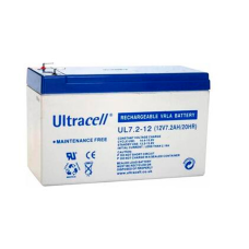 Аккумуляторная батарея Ultracell UL7,2-12 AGM 12V 7.2 Ah (151 x 65 x 99), 2 kg White Q8/420