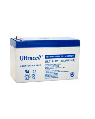 Аккумуляторная батарея Ultracell UL7,2-12 AGM 12V 7.2 Ah (151 x 65 x 99), 2 kg White Q8/420
