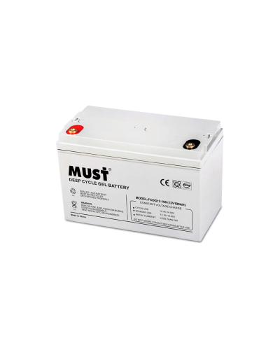 Аккумуляторная батарея GEL Must FCDG12-100 12 V 100 Ah (330 x 220 x 170), 28 kg