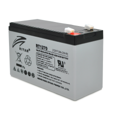 Аккумуляторная батарея AGM RITAR RT1270, Gray Case, 12V 7.0Ah ( 151 х 65 х 94 (100) ), 1.94 kg Q10