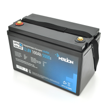 Литий-железо-фосфатный аккумулятор Merlion LiFePO4 12.8V 100AH,(4S1P/BMS-50A), (330x173x220), 10,3kg до 5000 циклов