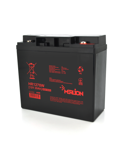Аккумуляторная батарея MERLION HR1270W, 12V 20Ah ( 181 х 77 х 167 (167) ), 5.4 kg Q4