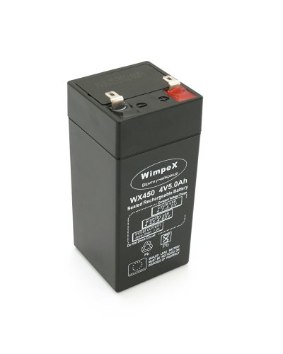 Аккумуляторная батарея Wimpex WX450 4 V 5 Ah ( 47 x 47 x 100 (105 ) )0.440 kg Q30