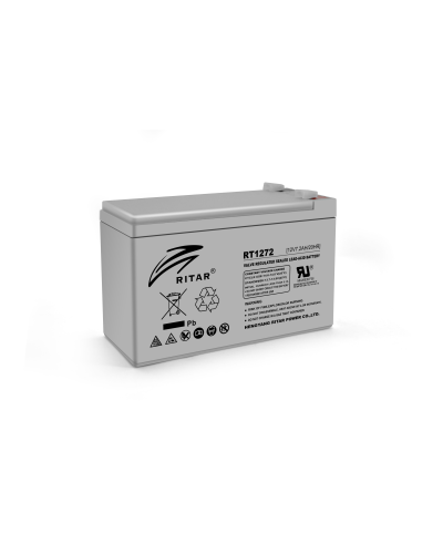 Аккумуляторная батарея AGM RITAR RT1272, Gray Case, 12V 7.2Ah (151 х 65 х 94 (100) ), 1.99 kg Q10