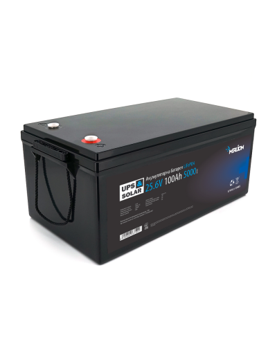 Литий-железо-фосфатный аккумулятор Merlion LiFePO4 25.6V 100AH (8S2P/BMS-100A), (522x238x225), 19kg до 5000 циклов