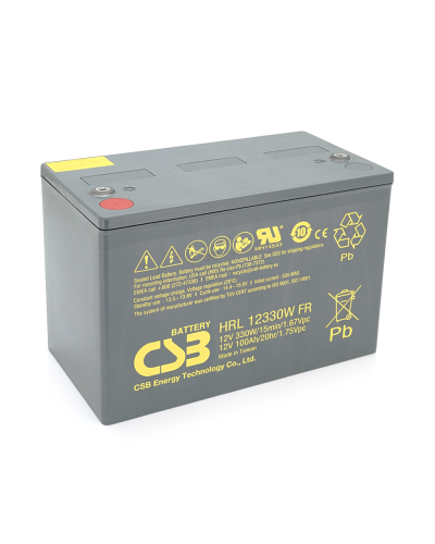 Аккумуляторная батарея CSB HRL12330W, 12V 100Ah (308.7х168х210.6(220), 29.6 kg