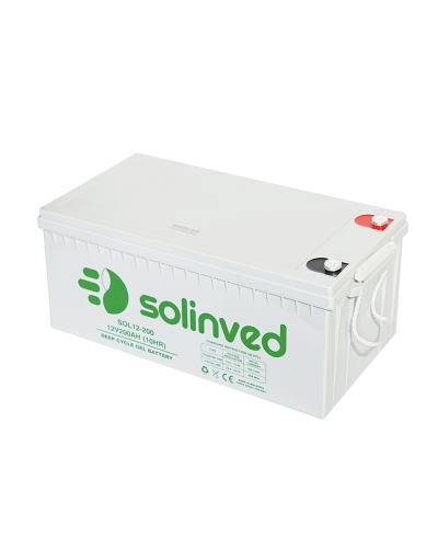 Аккумуляторная батарея SOLINVED 200-12 GEL 12V 200 Ah (522 x 240 x 224), 60.3 kg Grey Q1/48