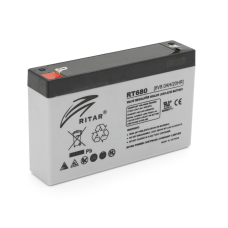 Аккумуляторная батарея AGM RITAR RT680, Gray Case, 6V 8Ah ( 151х34х94 (100) ), 1.2kg Q10