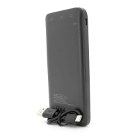 PowerBank GEAR 10000mAh 10W, Led indicator, 1*Type-C, 2*USB-A+1*micro-USB, Total Output 5V-2.1A, Black