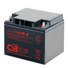 Аккумуляторная батарея CSB GP12400, 12V 40Ah (197х166х170мм),13 kg Q1