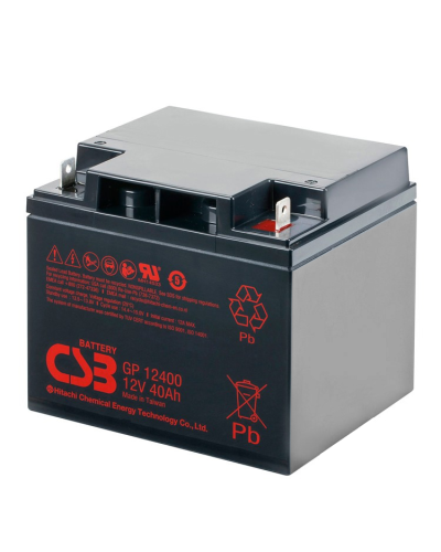Аккумуляторная батарея CSB GP12400, 12V 40Ah (197х166х170мм),13 kg Q1