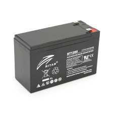 Аккумуляторная батарея AGM RITAR RT1280, Black Case, 12V 8.0Ah ( 151 х 65 х 94 (100) ), 2.16 kg Q10