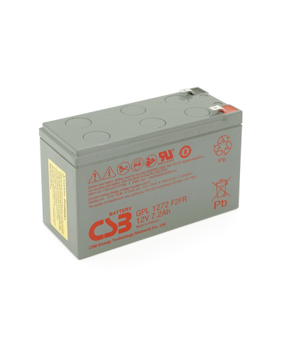 Аккумуляторная батарея CSB GPL1272F2, 12V 7,2Ah (151х65х100мм) 2,63кг Q10