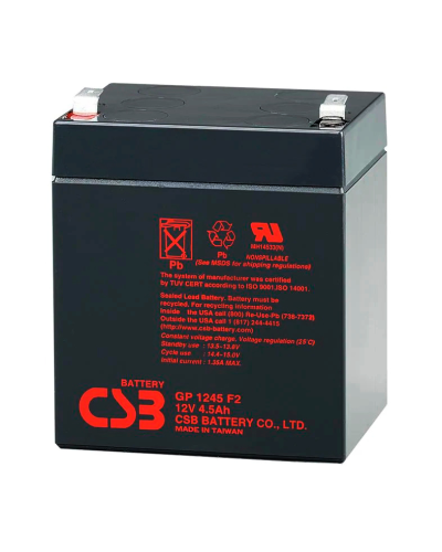 Аккумуляторная батарея CSB GP1245F2, 12V 4.5Ah (90 х70х100 (108)), 1.66 kg Q10