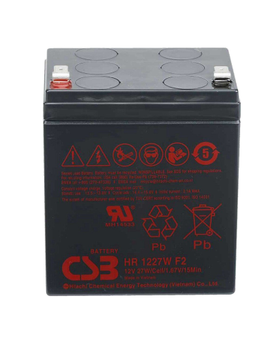 Аккумуляторная батарея CSB HR1227WF2, 12V 6,5Ah (90х70х106мм),1.97 kg Q10