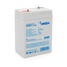 Аккумуляторная батарея MERLION AGM GP660F1 6 V 6Ah (70 x 47 x 100 (105)), 1.00 kg, Grey, Q20