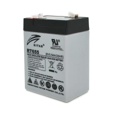 Аккумуляторная батарея AGM RITAR RT655, Gray Case, 6V 5.5Ah ( 70х47х99 (105) ), 0.72 kg Q20