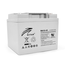 Аккумуляторная батарея AGM RITAR RA12-45, Gray Case, 12V 45.0Ah (198 x 166 x169 ) Q2