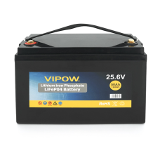 Аккумуляторная батарея Vipow LiFePO4 25,6V 50Ah со встроенной ВМS платой 40A (330*175*220), 10,3kg