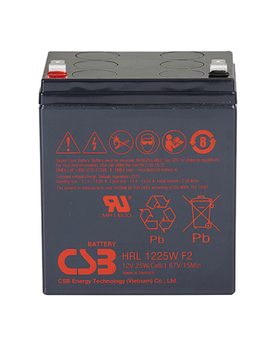 Аккумуляторная батарея CSB HRL1225WF2, 12V 5.8Ah (90х70х106мм)