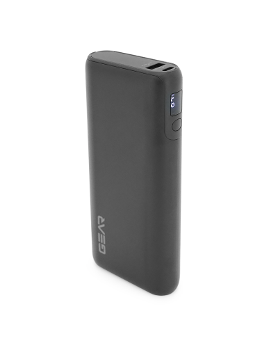 PowerBank GEAR 20000mAh PD70W Display, 1*Type-C, 1*USB-A, Total Output PD45W+5V-3A, Black