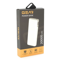 PowerBank GEAR 20000mAh PD70W Display, 1*Type-C, 1*USB-A, Total Output PD45W+5V-3A, Black