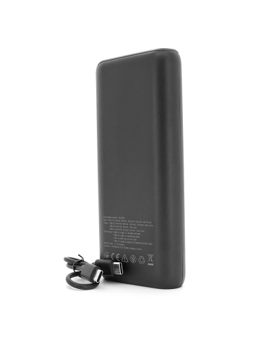 PowerBank GEAR 20000mAh PD70W Display, 1*Type-C, 1*USB-A, Total Output PD45W+5V-3A, Black