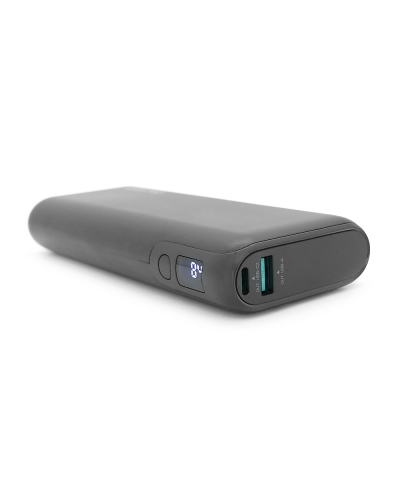PowerBank GEAR 20000mAh PD70W Display, 1*Type-C, 1*USB-A, Total Output PD45W+5V-3A, Black
