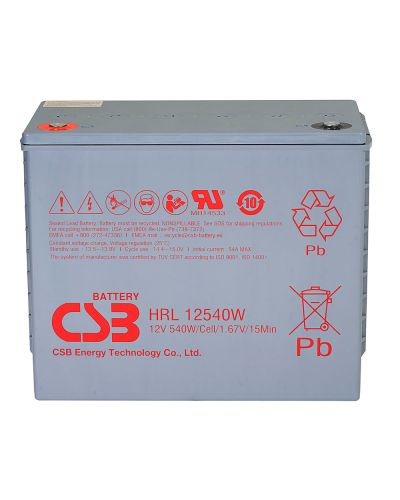 Аккумуляторная батарея CSB HRL12540W, 12V 130Ah (343х170х274мм)