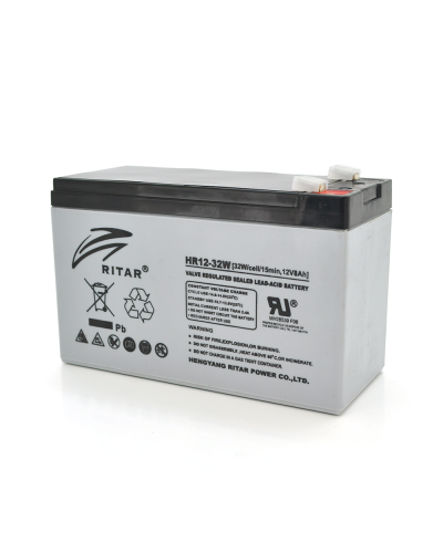 Аккумуляторная батарея AGM RITAR HR1232W, Gray Case, 12V 8.0Ah ( 151 х 65 х 94 (100 ) 2.20kg Q10