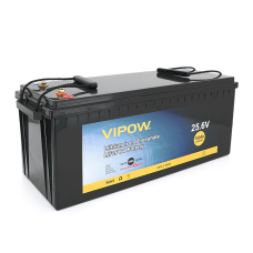 Аккумуляторная батарея Vipow LiFePO4 25,6V 100Ah со встроенной ВМS платой 80A (523*207*215), 19kg