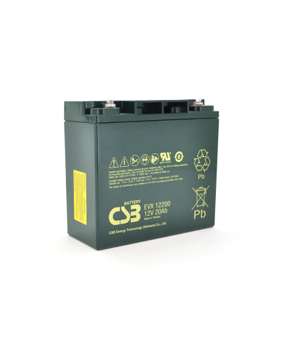 Аккумуляторная батарея CSB EVX12200, 12V 20Ah (181х77х167 мм), 6.7 kg Q4/192