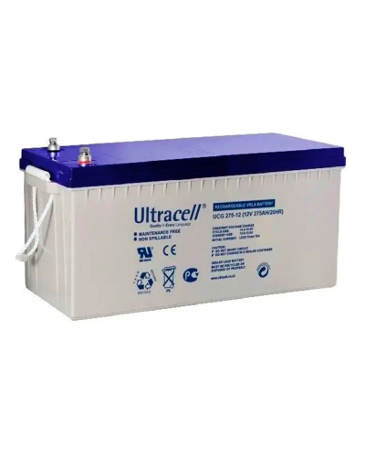 Аккумуляторная батарея Ultracell UCG275-12 GEL 12 V 275 Ah (522 x 268 x 226) White Q1/24