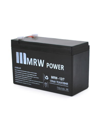 Аккумуляторная батарея Mervesan MRW-12/7L 12 V 7Ah ( 150 x 65 x 95 (100) ), 1.65 kg BLACK, Q8/672