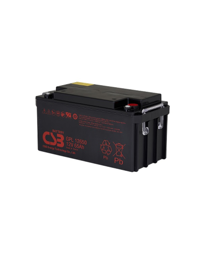 Аккумуляторная батарея CSB GPL12650, 12V 65Ah (350х166х174мм), 21.3 kgQ1