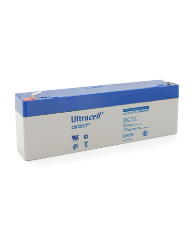 Аккумуляторная батарея Ultracell UL2.4-12 AGM 12V 2,4Ah (178 x 35 x 60), 0.8 kg White Q10