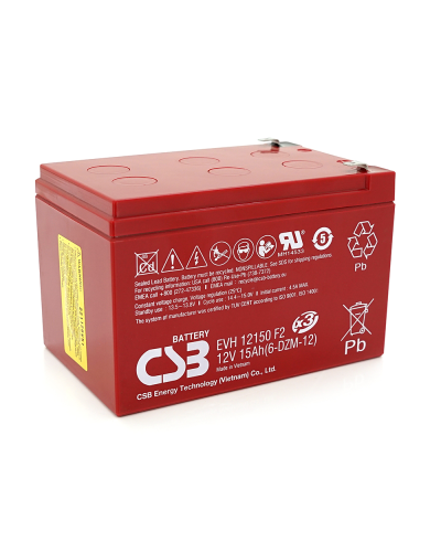 Аккумуляторная батарея CSB EVH12150, 12V 15Ah (151х98х94мм), Q4, 4.6 kg