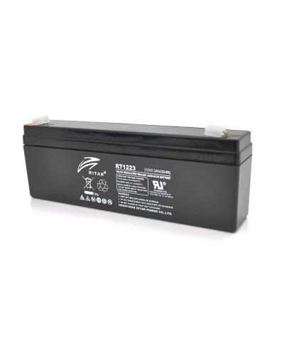 Аккумуляторная батарея AGM RITAR RT1223, Black Case, 12V 2.3Ah ( 177 х 35 х 62 (68) ), 0.89 kg Q10