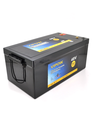 Аккумуляторная батарея Vipow LiFePO4 51,2V 50Ah со встроенной ВМS платой 40A, 48V (520x269x220), 24kg