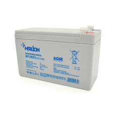 Аккумуляторная батарея MERLION AGM GP1295F2 12 V 9,5 Ah ( 150 x 65 x 95 (100)), 2.15 kg White Q10/420
