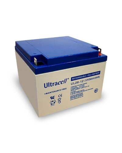Аккумуляторная батарея Ultracell UL26-12 AGM 12V 26 Ah (167x 175 x 125), 8 kg White Q1/180