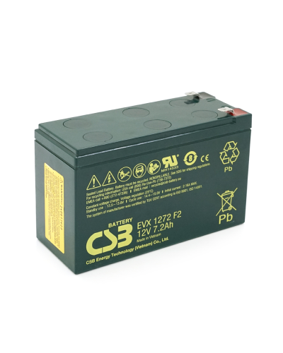 Аккумуляторная батарея CSB EVX1272, 12V 7,2Ah (151х65х100мм) 2,55кг Q10