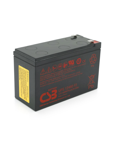 Аккумуляторная батарея CSB UPS12460F2, 12V9Ah (151х65х94мм), 2.6 kg Q10/420 (ВЬЕТНАМ)
