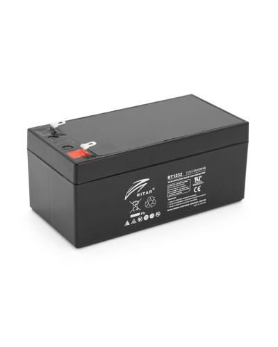 Аккумуляторная батарея AGM RITAR RT1232, Gray/Black Case, 12V 3.2Ah (133 х 67х 59 (63) ),1.3 kg Q10