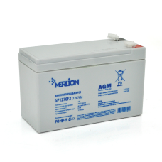 Аккумуляторная батарея MERLION AGM GP1270F2 12 V 7Ah ( 150 x 65 x 95 (100) ), 1.9 kg White Q10/480
