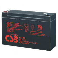 Аккумуляторная батарея CSB GP6120, 6V 12Ah (150 x 50 x 95 (100), 1.89 kg Q10